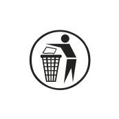 Sticker 'Clean man' | black